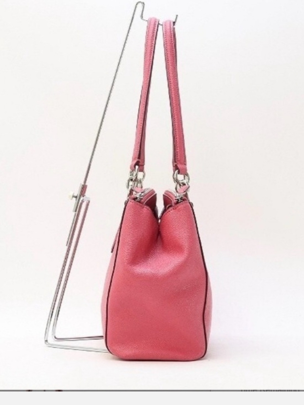 Coach Christie Carryall Pink Leather Shoulder Bag - Picture 3 of 7